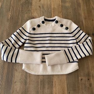 Stripped Sweater cropped, balmain style